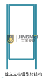 獨立立柱結(jié)構(gòu)鋁型材圍欄